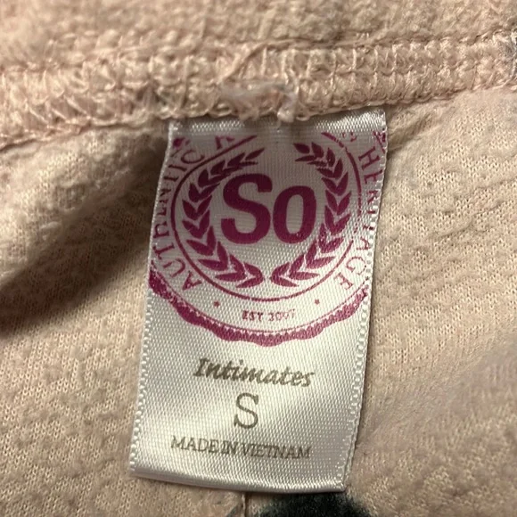 Polka Dot Pajamas bottoms- pinkwith Black Dots - Picture 2 of 2